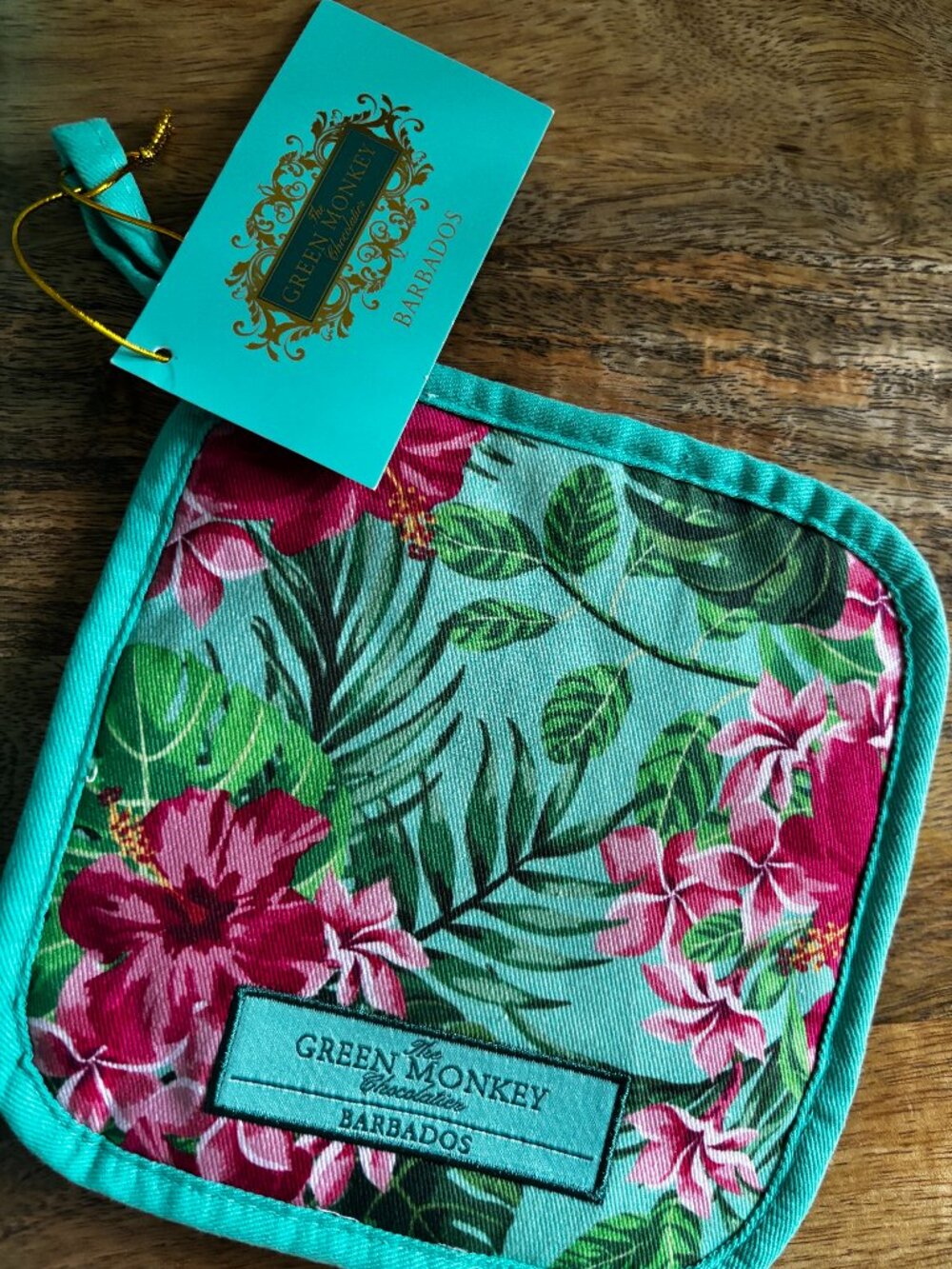 NEW Green Monkey Chocolatier Oven Mitts / Potholder